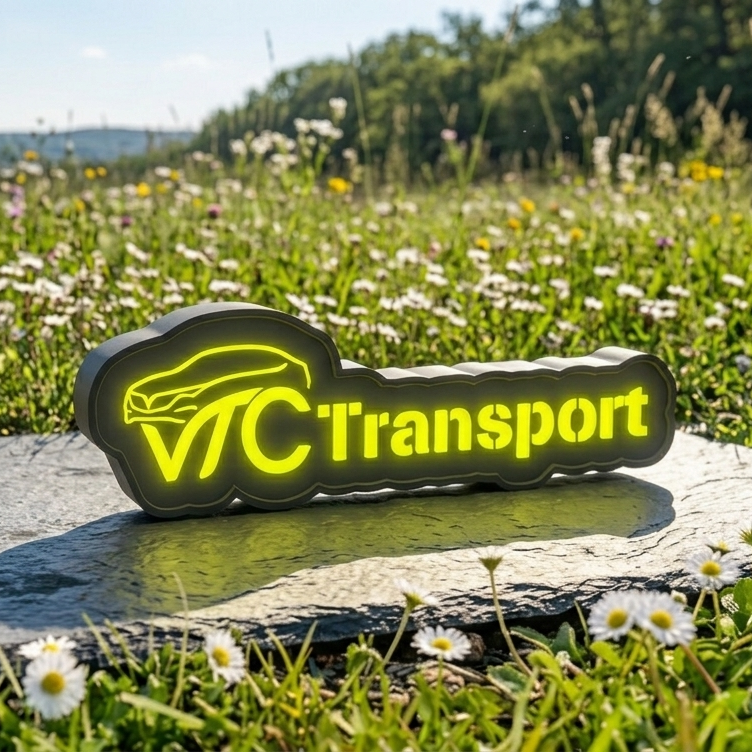 Mini Enseigne LED Véhicule – Chauffeur VTC