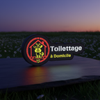 Mini Enseigne LED Toilettage à Domicile - vue crépuscule