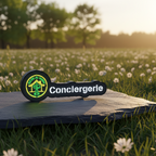 Mini Enseigne LED Conciergerie - vue de jour