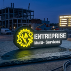 5V Kfz-Minischild, Multi-Services, Sonnenblendenbefestigung