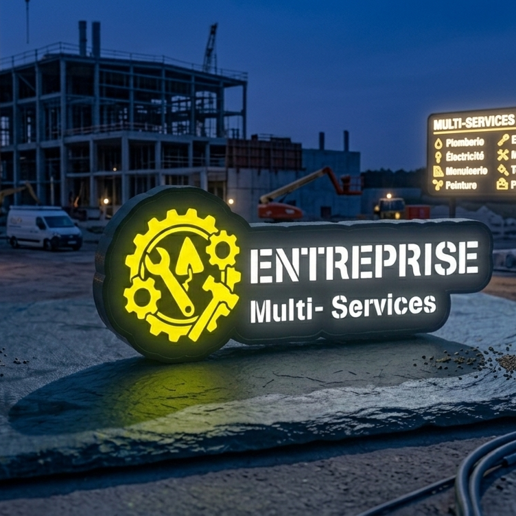 5V Kfz-Minischild, Multi-Services, Sonnenblendenbefestigung