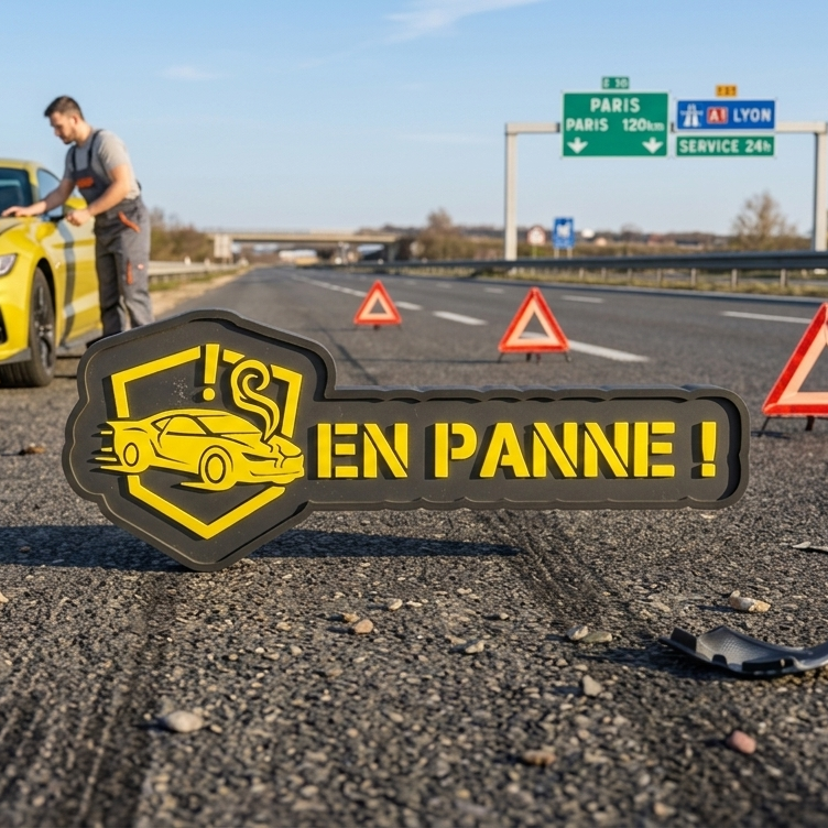 Mini Enseigne LED Véhicule – En Panne