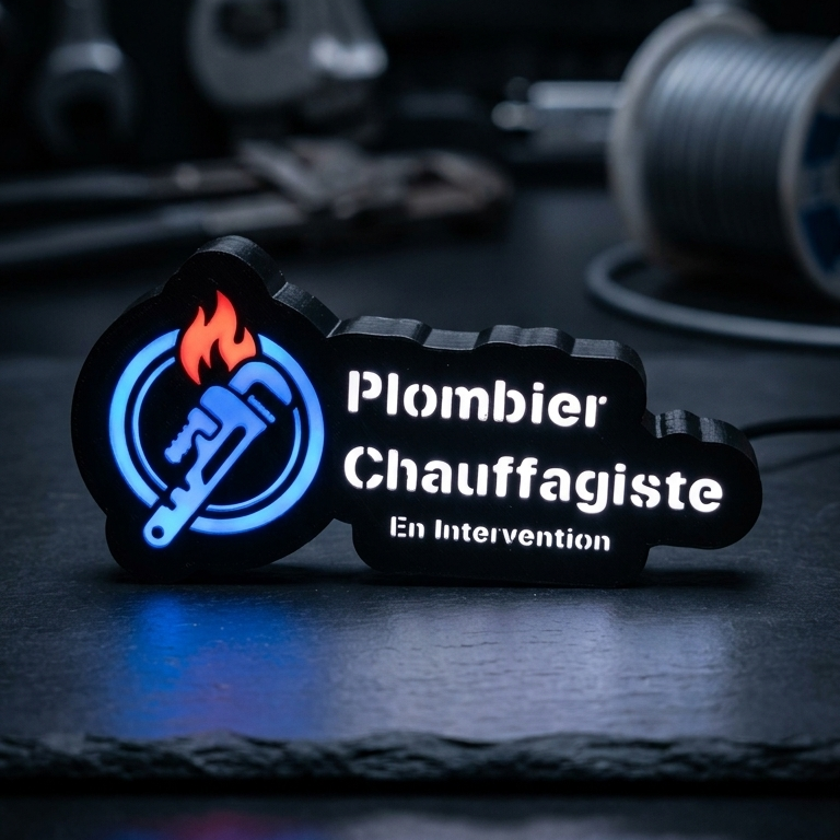 5V-Kfz-Minischild – Installateur – Sonnenblendenbefestigung