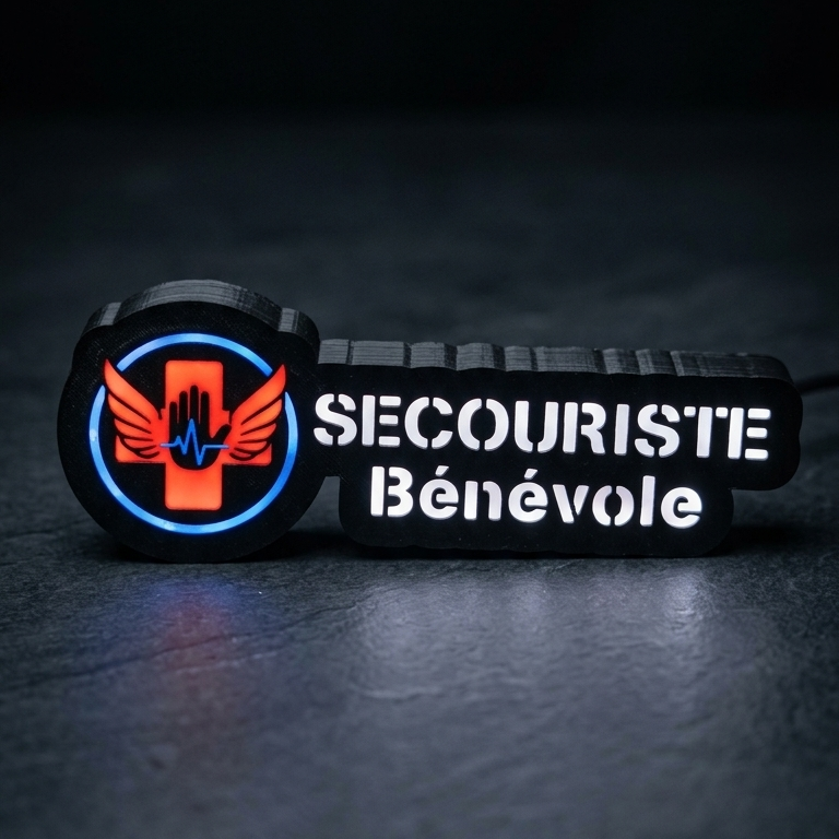 Mini Enseigne LED Véhicule – Secouriste