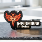 Mini Enseigne LED Véhicule – Infirmière en Soins