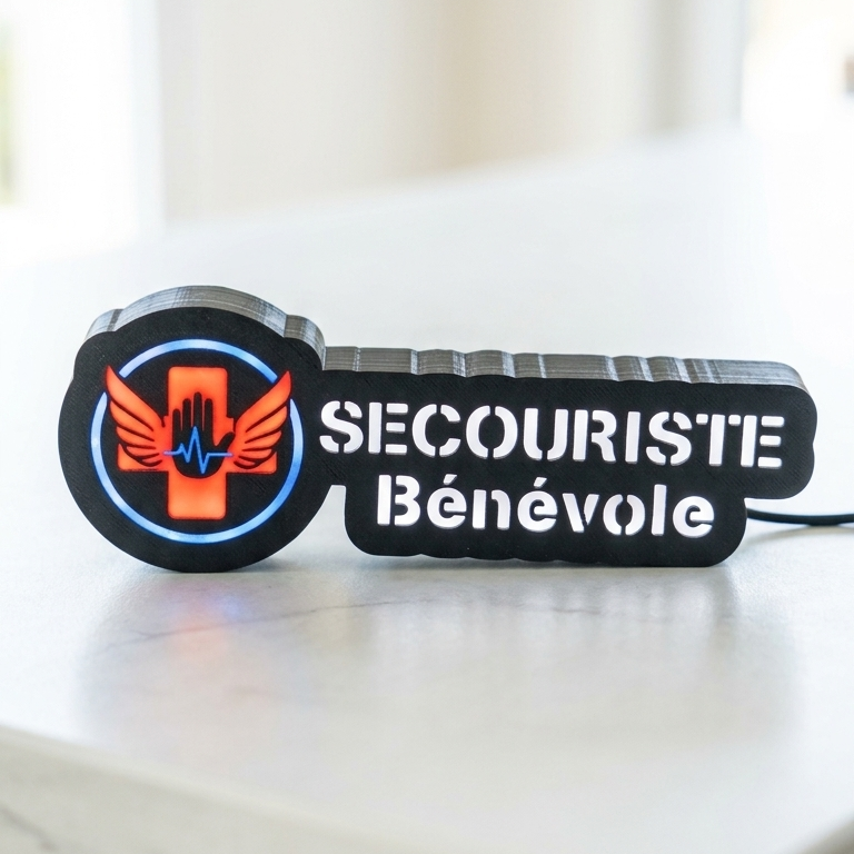Mini Enseigne LED Véhicule – Secouriste