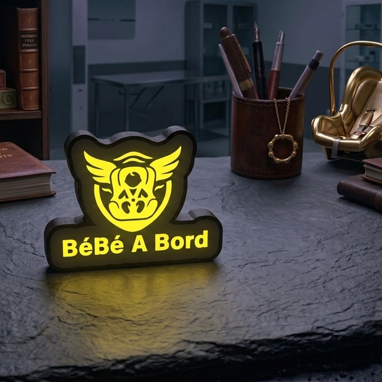 Mini Enseigne LED Véhicule – Bébé à Bord