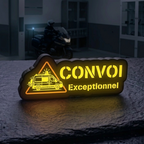 Mini 5V Exceptional Convoy vehicle sign sun visor mount
