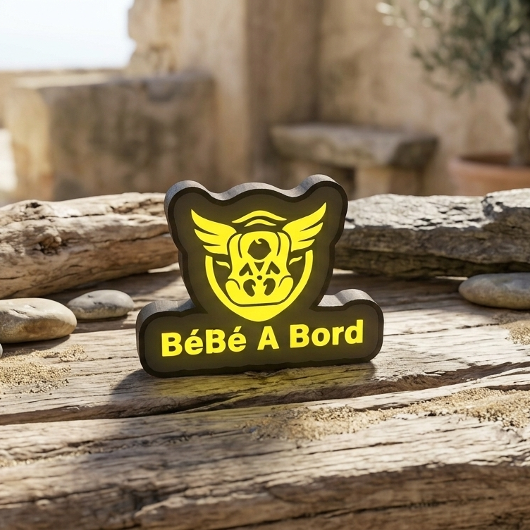 Mini Enseigne LED Véhicule – Bébé à Bord